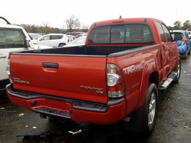 5TFTU4GNXFX064508 - 2015 TOYOTA TACOMA PRE RED photo 4