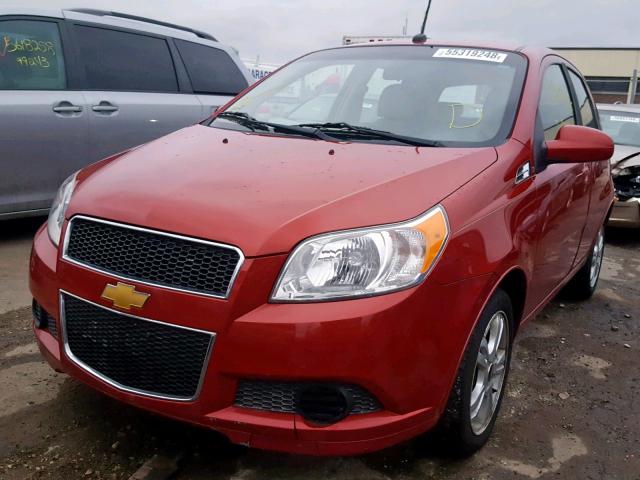 KL1TD6DEXBB200294 - 2011 CHEVROLET AVEO LS RED photo 2