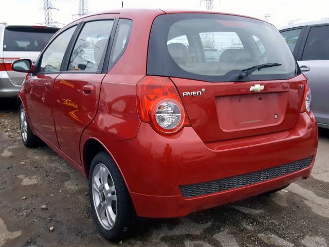 KL1TD6DEXBB200294 - 2011 CHEVROLET AVEO LS RED photo 3