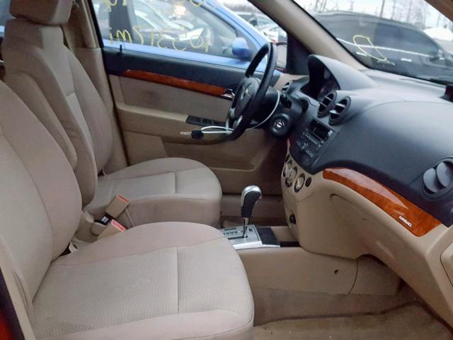 KL1TD6DEXBB200294 - 2011 CHEVROLET AVEO LS RED photo 5