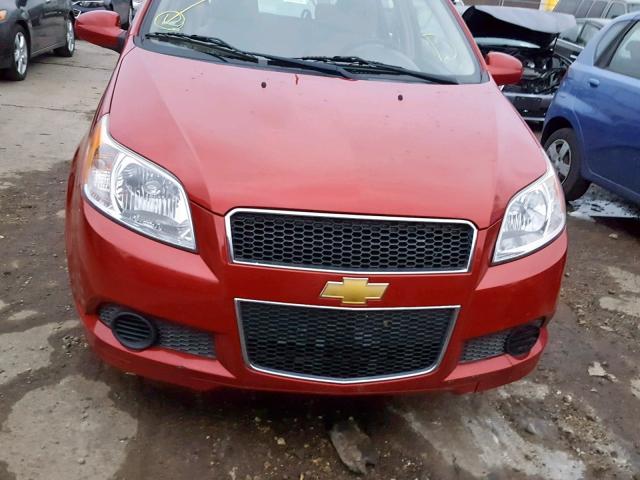 KL1TD6DEXBB200294 - 2011 CHEVROLET AVEO LS RED photo 9