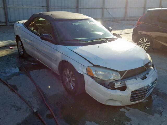 1C3EL75R35N521385 - 2005 CHRYSLER SEBRING GT WHITE photo 1