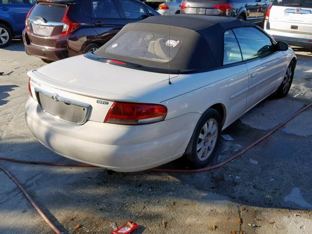 1C3EL75R35N521385 - 2005 CHRYSLER SEBRING GT WHITE photo 4