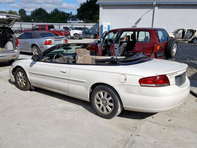 1C3EL75R35N521385 - 2005 CHRYSLER SEBRING GT WHITE photo 9