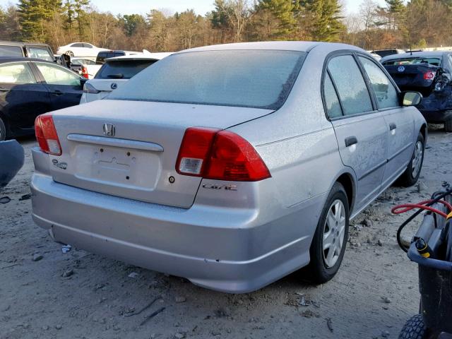 2HGES16375H607007 - 2005 HONDA CIVIC DX V SILVER photo 4