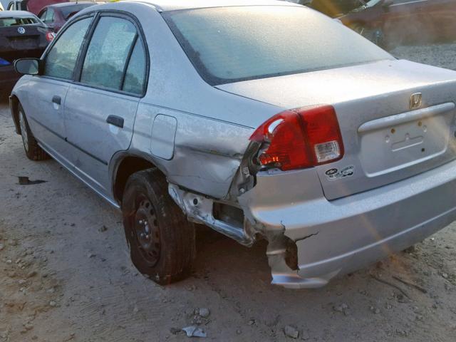 2HGES16375H607007 - 2005 HONDA CIVIC DX V SILVER photo 9