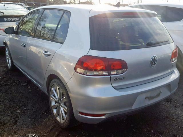 WVWDM7AJ3DW031137 - 2013 VOLKSWAGEN GOLF 银色 照片 3
