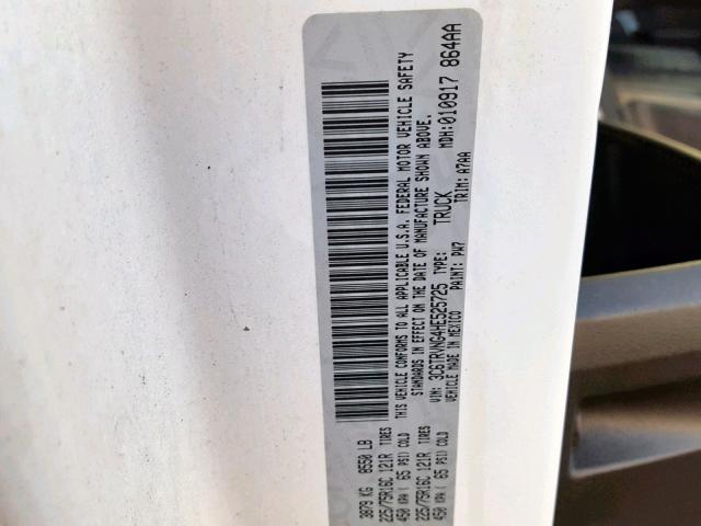 3C6TRVNG4HE525725 - 2017 RAM PROMASTER 白色 照片 10