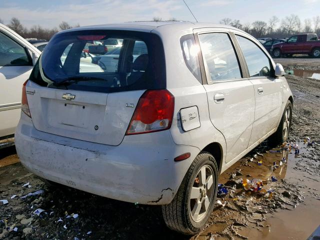 KL1TD666X8B115339 - 2008 CHEVROLET AVEO BASE 白色 照片 4