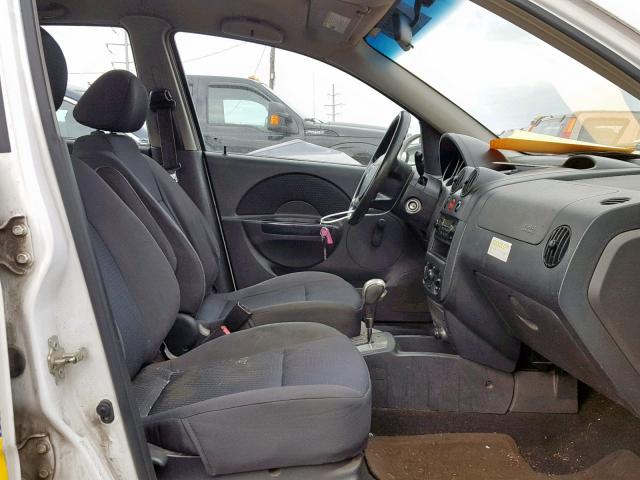 KL1TD666X8B115339 - 2008 CHEVROLET AVEO BASE 白色 照片 5
