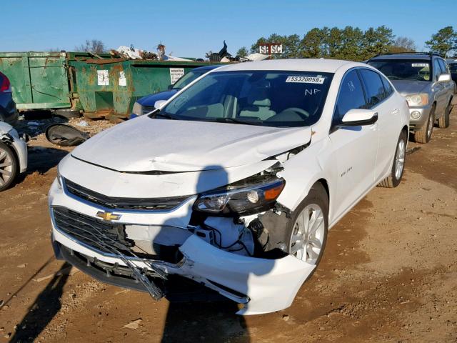 1G1ZD5ST9JF188167 - 2018 CHEVROLET MALIBU LT WHITE photo 2