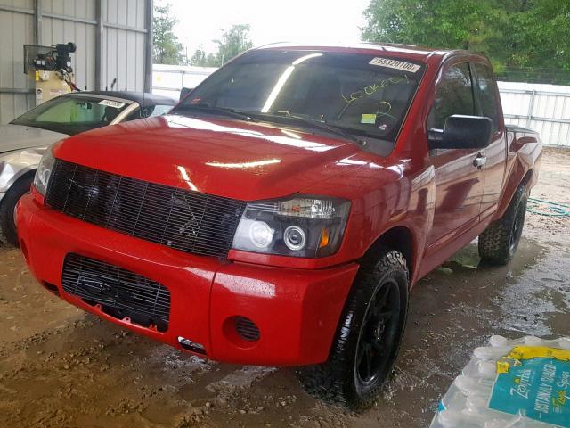 1N6BA06AX6N570294 - 2006 NISSAN TITAN XE RED photo 2