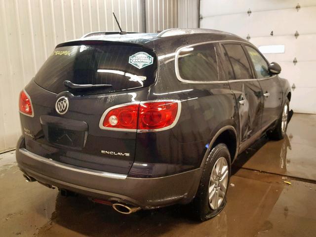 5GAKRAED6CJ373754 - 2012 BUICK ENCLAVE BLACK photo 4