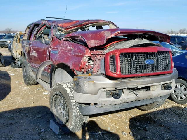 1FMNU45S83EA49705 - 2003 FORD EXCURSION RED photo 1