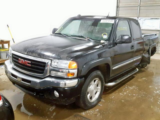 2GTEK19BX51231087 - 2005 GMC NEW SIERRA BLACK photo 2