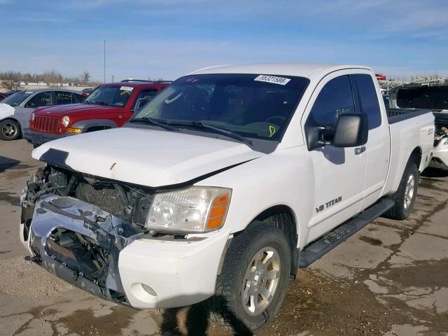 1N6BA06B76N516847 - 2006 NISSAN TITAN XE WHITE photo 2