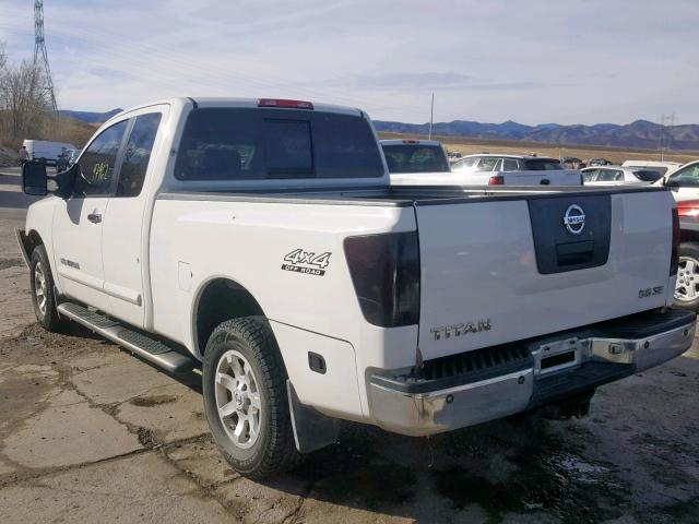 1N6BA06B76N516847 - 2006 NISSAN TITAN XE WHITE photo 3