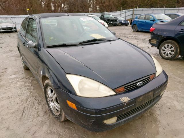 3FAFP3131YR209975 - 2000 FORD FOCUS ZX3 BLUE photo 1