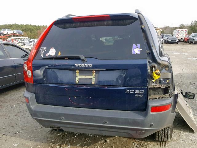 YV1CZ59H041124482 - 2004 VOLVO XC90 BLUE photo 10