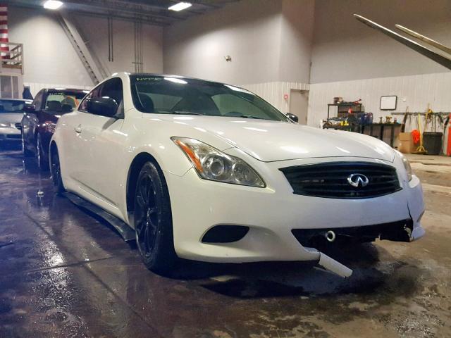 JNKCV64F99M652605 - 2009 INFINITI G37 WHITE photo 1