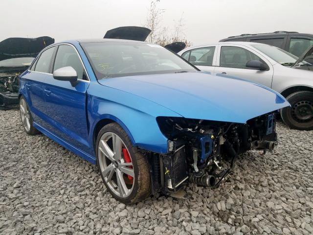 WUABWGFF5J1901911 - 2018 AUDI RS3 BLUE photo 1