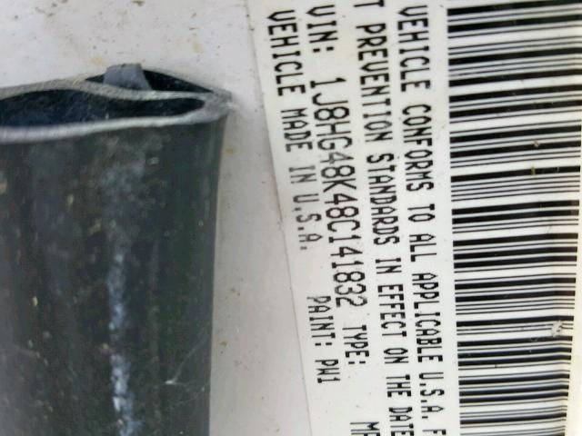 1J8HG48K48C141832 - 2008 JEEP COMMANDER Ağ foto 10