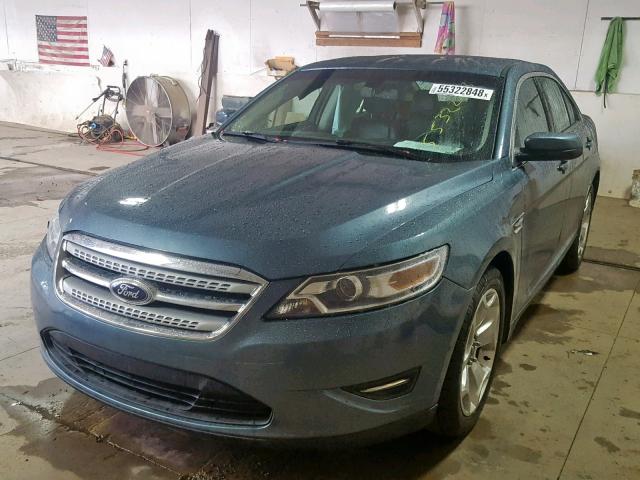 1FAHP2EW7AG159832 - 2010 FORD TAURUS SEL BLUE photo 2