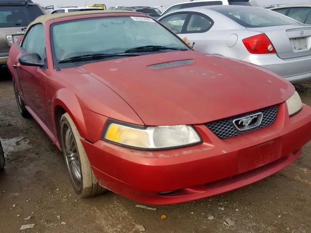 1FAFP45X8YF108612 - 2000 FORD MUSTANG GT RED photo 1