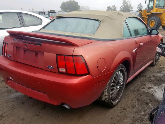 1FAFP45X8YF108612 - 2000 FORD MUSTANG GT RED photo 4