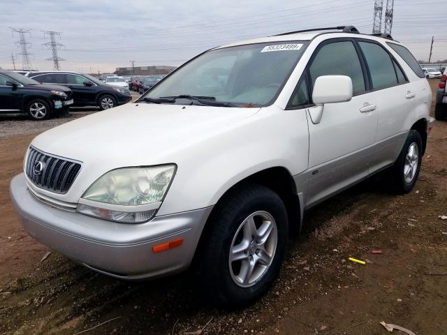 JTJHF10U830312899 - 2003 LEXUS RX 300 WHITE photo 2