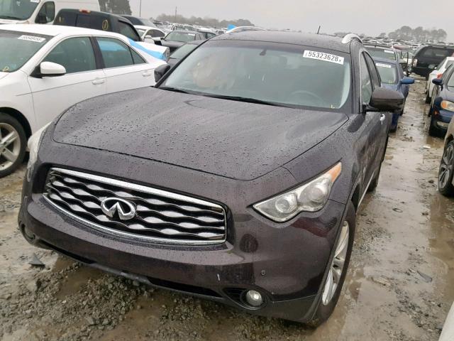 JNRAS18W59M155663 - 2009 INFINITI FX35 BLACK photo 2