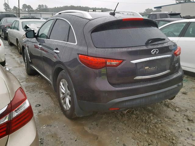 JNRAS18W59M155663 - 2009 INFINITI FX35 BLACK photo 3