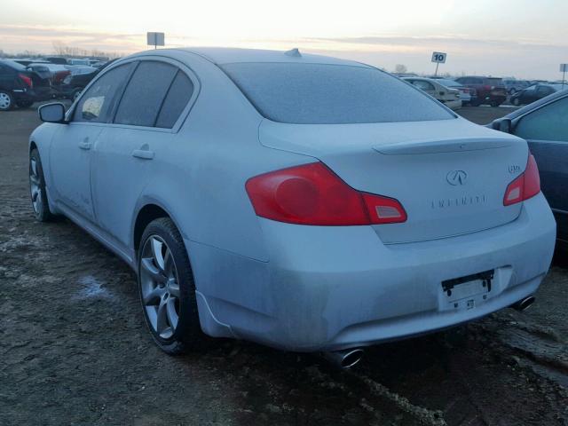 JNKCV61F89M354678 - 2009 INFINITI G37 SILVER photo 3