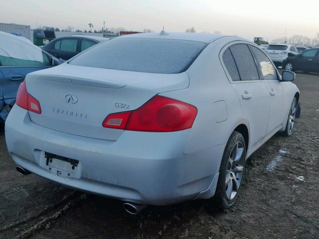 JNKCV61F89M354678 - 2009 INFINITI G37 SILVER photo 4