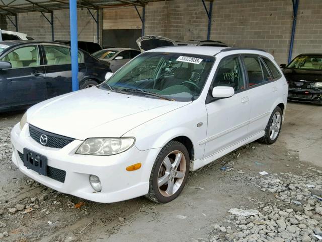 JM1BJ245831124877 - 2003 MAZDA PROTEGE PR WHITE photo 2