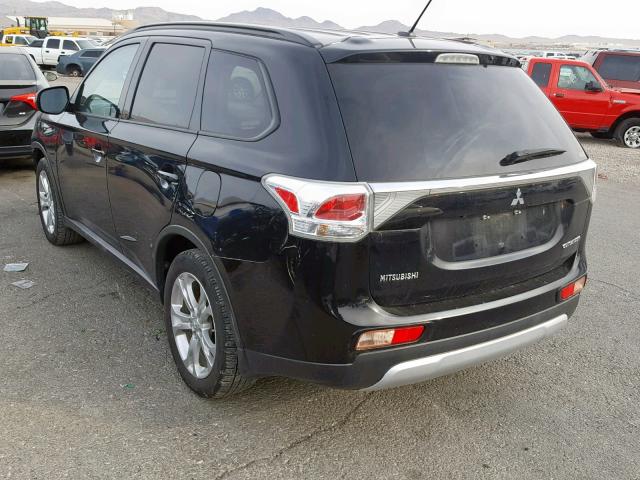 JA4AZ3A39FZ006186 - 2015 MITSUBISHI OUTLANDER BLACK photo 3