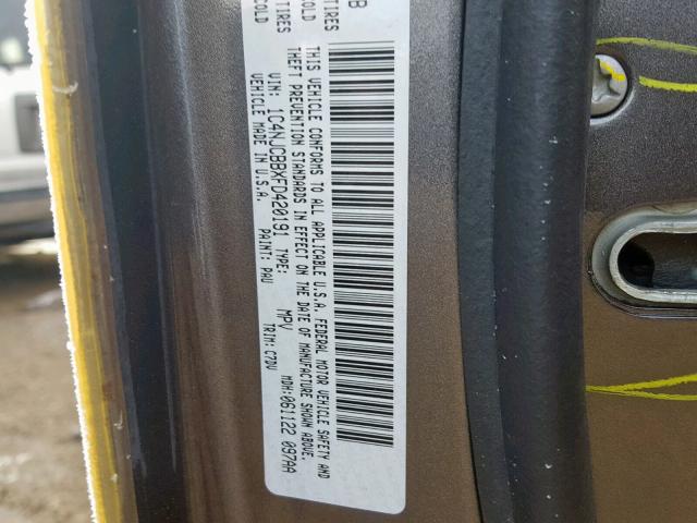 1C4NJCBBXFD420191 - 2015 JEEP COMPASS SP Boz foto 10