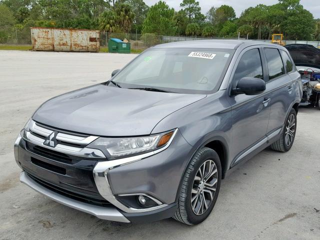 JA4AD2A37HZ051400 - 2017 MITSUBISHI OUTLANDER GRAY photo 2