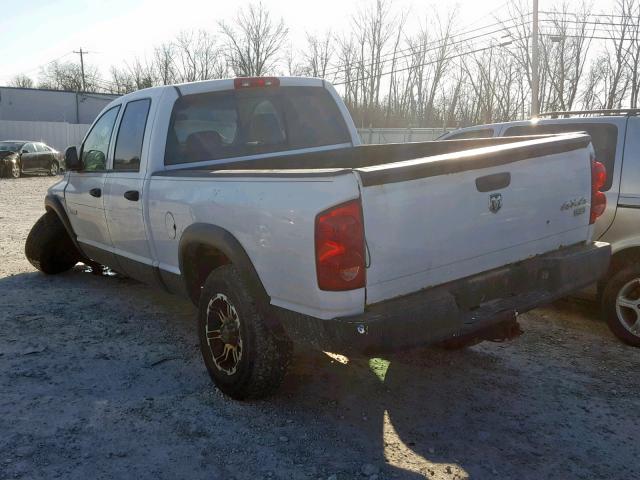 1D7HU18288S553407 - 2008 DODGE RAM 1500 S WHITE photo 3