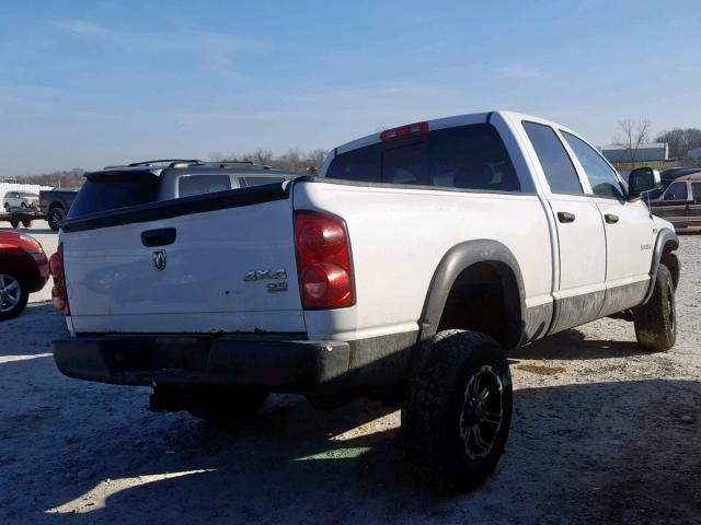 1D7HU18288S553407 - 2008 DODGE RAM 1500 S WHITE photo 4