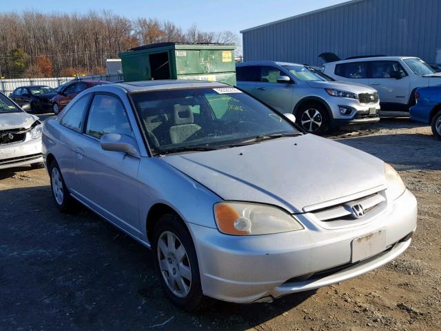 1HGEM21902L050208 - 2002 HONDA CIVIC EX SILVER photo 1