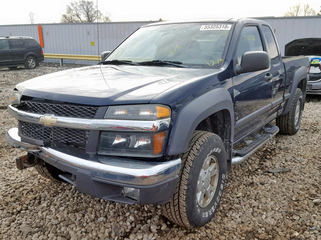 1GCDT19EX78205558 - 2007 CHEVROLET COLORADO BLUE photo 2