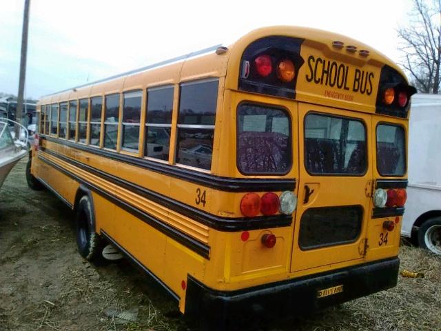 1BAKFCPH2DF295524 - 2013 BLUE BIRD SCHOOL BUS YELLOW photo 3