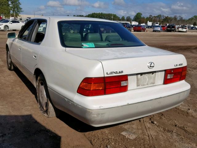 JT8BH28FXX0164984 - 1999 LEXUS LS 400 WHITE photo 3