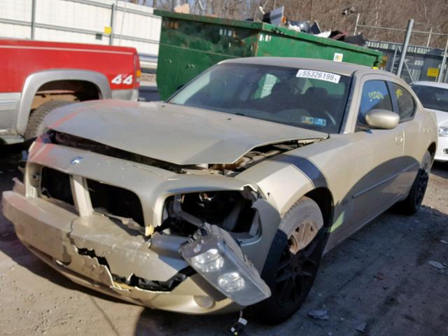 2B3CA3CV1AH159479 - 2010 DODGE CHARGER SX GOLD photo 2