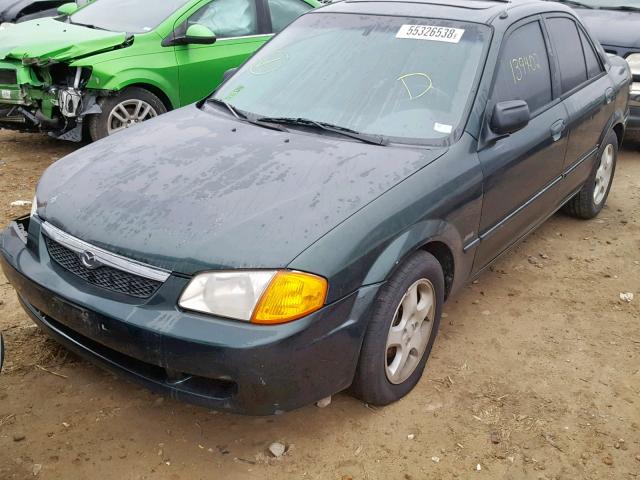 JM1BJ2210Y0235081 - 2000 MAZDA PROTEGE ES 绿色 照片 2