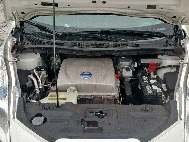 1N4AZ0CP5EC332269 - 2014 NISSAN LEAF S WHITE photo 7