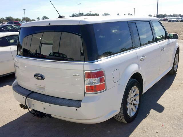 2FMGK5CC6ABA53843 - 2010 FORD FLEX SEL WHITE photo 4