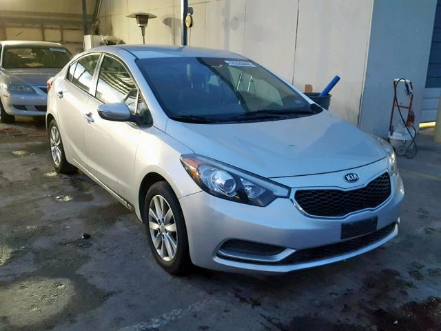 KNAFX4A61E5236244 - 2014 KIA FORTE LX SILVER photo 1