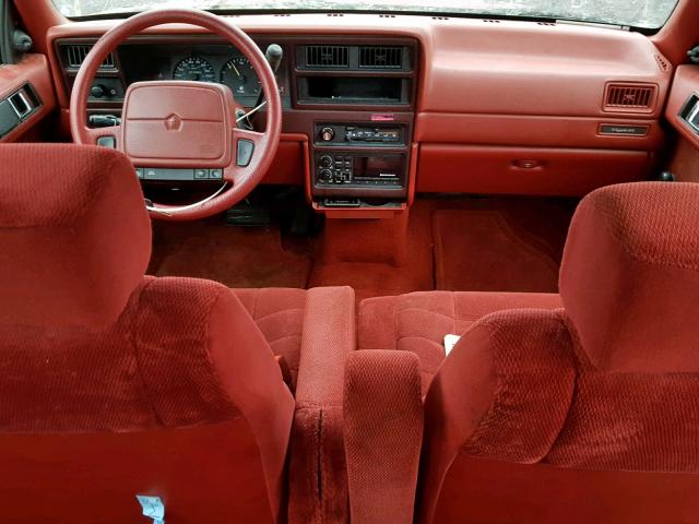 1B3XA46K8PF613536 - 1993 DODGE SPIRIT MAROON photo 9